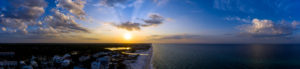 Sunset Pano shot on the Beach