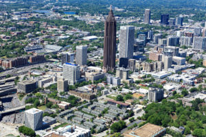 Central Downtown Atlanta Aerial Photo