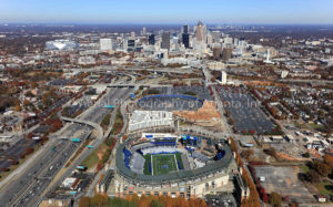 Atlanta Skyline Aerial Photo Looking North