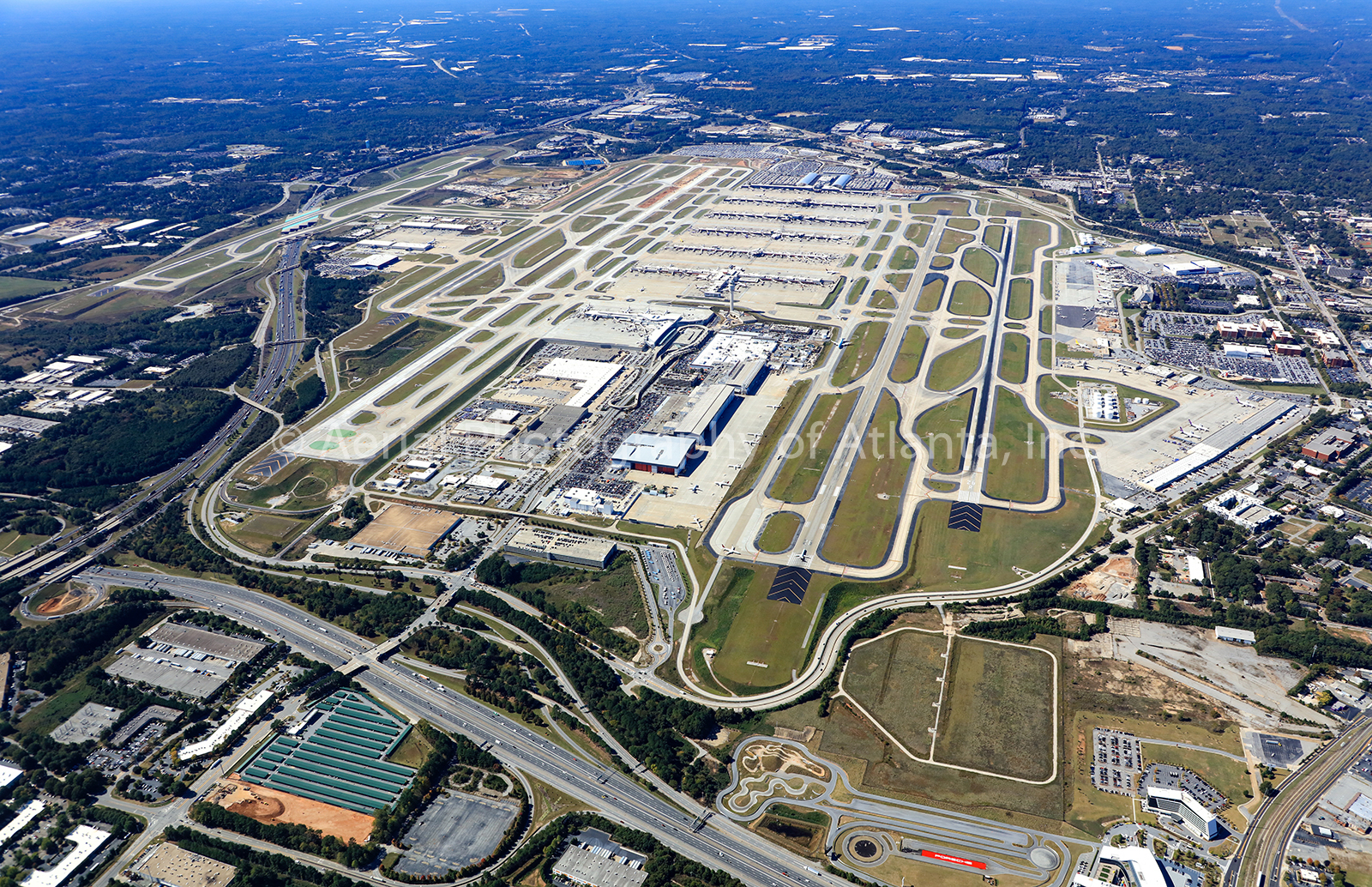 Airports Aerial Photography Of Atlanta