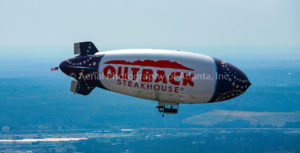 Air to Air Photo of Outback Steakhouse Blimp