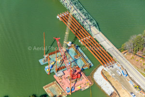 Lake Lanier Bridge Construction Close Up
