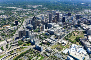 Atlanta aerial photo looking southeast