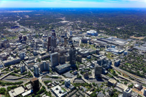 Atlanta Aerial Photo Looking SouthWest