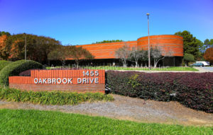 Corporate front view ground level image