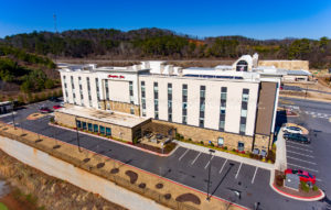 Emerson Georgia Low level drone shot