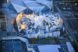 Georgia Dome Implosion Aerial Image