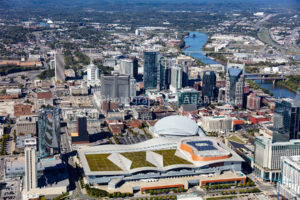 Downtown Nashville-Aerial looking north