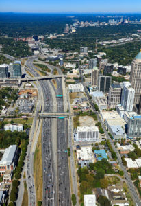 I75&I85 Downtown Atlanta looking North