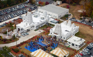 Hindu Temple of Atlanta Aerial Image