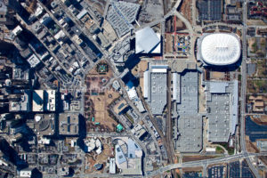 Downtown Atlanta Vertical Image-World Congress Center-Centennial Park